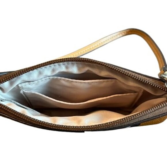 Coach Peyton Multi-Stripe Wristlet (F51619)- NWOT - Picture 4 of 4